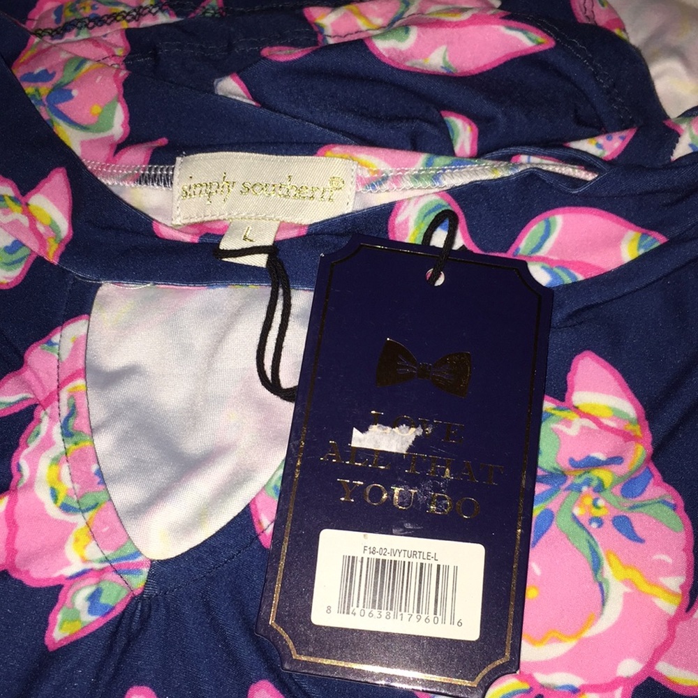 NWT Simply Southern IvyTurtle Keyhole Ruffle Dress - Picture 5 of 7